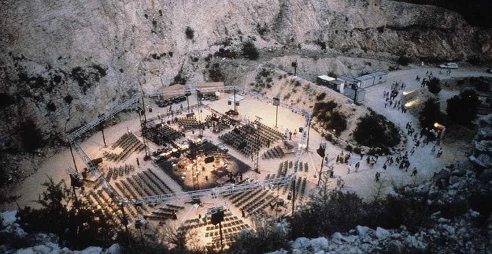 Installation du dispositif de Répons, Avignon en 1988