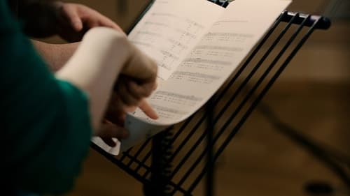 Holly Herndon et Mat Dryhurst lors d'une session d'enregistrement avec la London Contemporary Voices à Londres, 2024